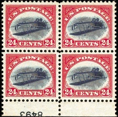 でおすすめアイテム。 24c 1918 STATES: UNITED Inverted Number Plate Unique Jenny ビカクシダ